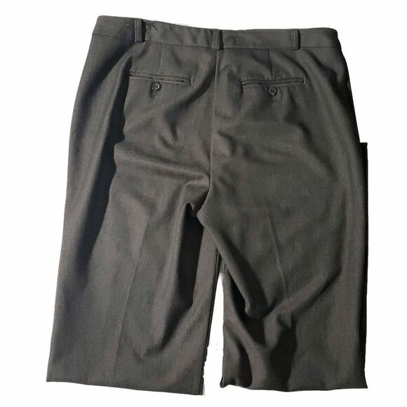 Charter Club Grey Black Herringbone Pockets Belt Loops Tummy Control Pants Size - Picture 6 of 9